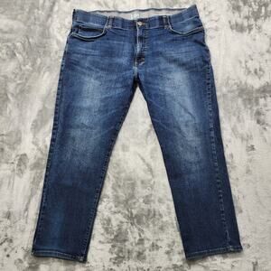 Lee Jeans Mens 40X28* Blue Straight Tapered Leg Stretch Denim Motion Flex Waist